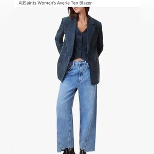 All Saints Women's Blue Blazer